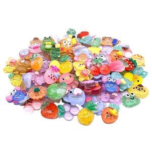 CHCUTEILD Bulk Assorted Cartoon Candy Charms for Jewelry Necklace Earrings Brac